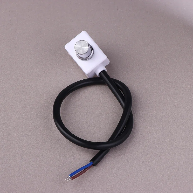 Flicker Free DC 0-10V/1-10V Mini Knob Dimmer PWM Controller Rotary Brightness Adjustment For LED Grow Light Fixtures With Switch