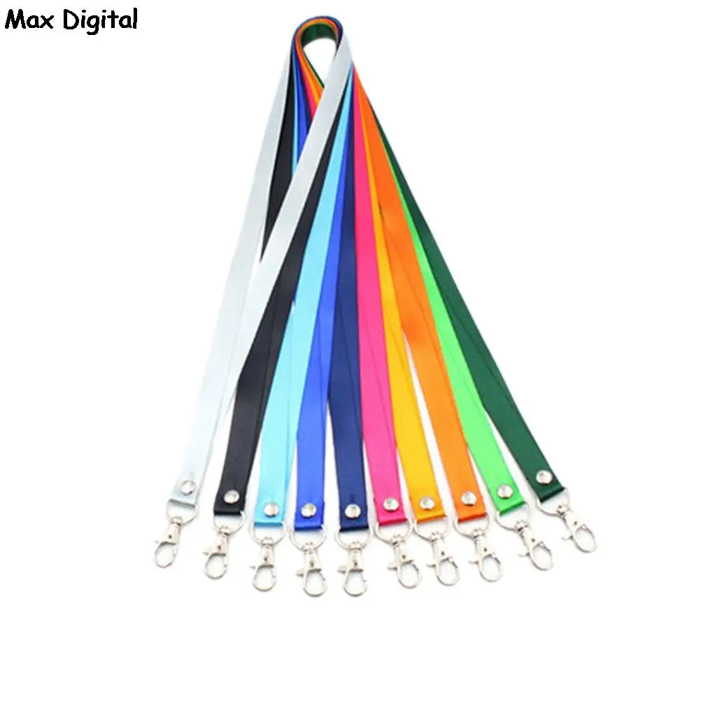 1Pcs Lanyard Neck Strap Business ID Card Name Badge Holder  Lanyard for Keys Mobile Phone Straps DIY Hang Rope