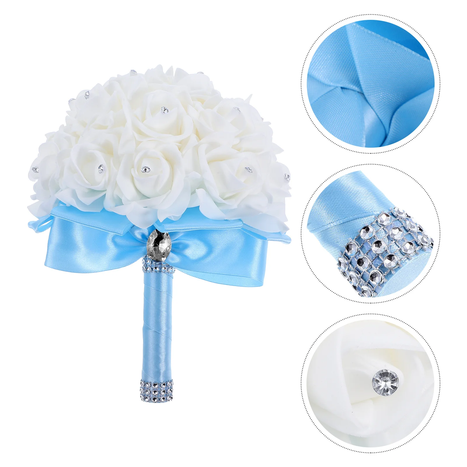 

Wedding Bouquet Artificial Flowers Brides Bridesmaids Realistic Design Timeless Beauty Romantic Atmosphere Multipurpose Use Home