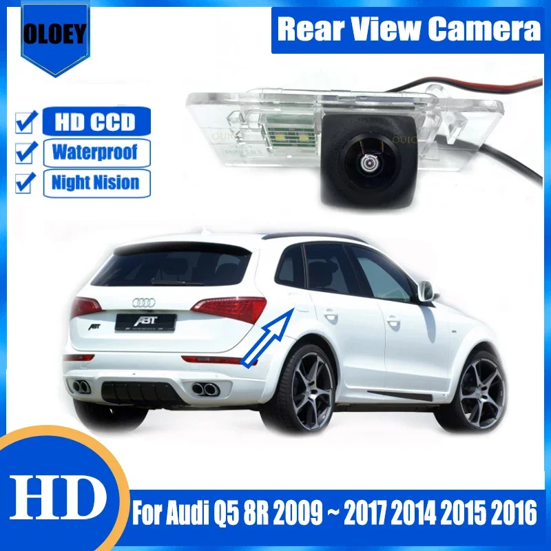 

1280*720p HD камера заднего вида для Audi Q5 8R 2009 ~ 2017 2014 2015 2016 резервная парковочная камера заднего вида/камера номерного знака