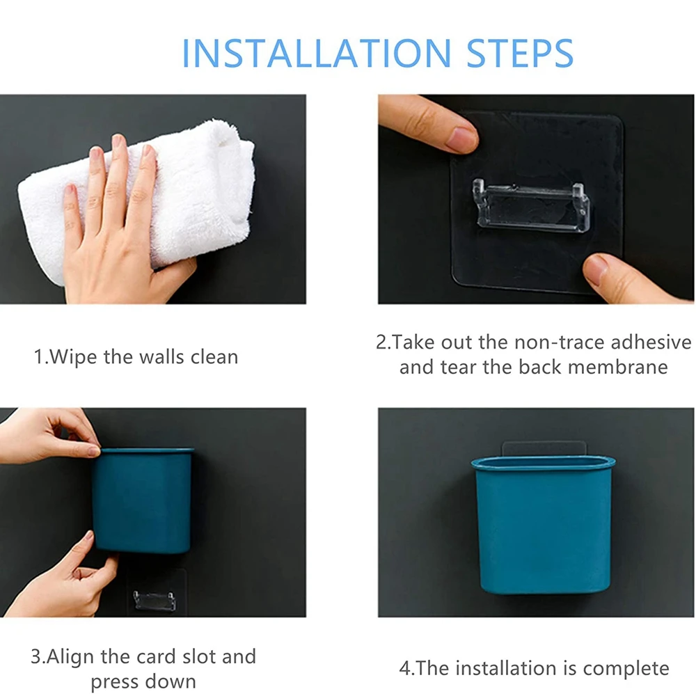 Racks Wall Hanging Home Organization Comb Bathroom Accessories Toothpaste Storage Box Toothbrush Shelf Toothbrush Holder Case