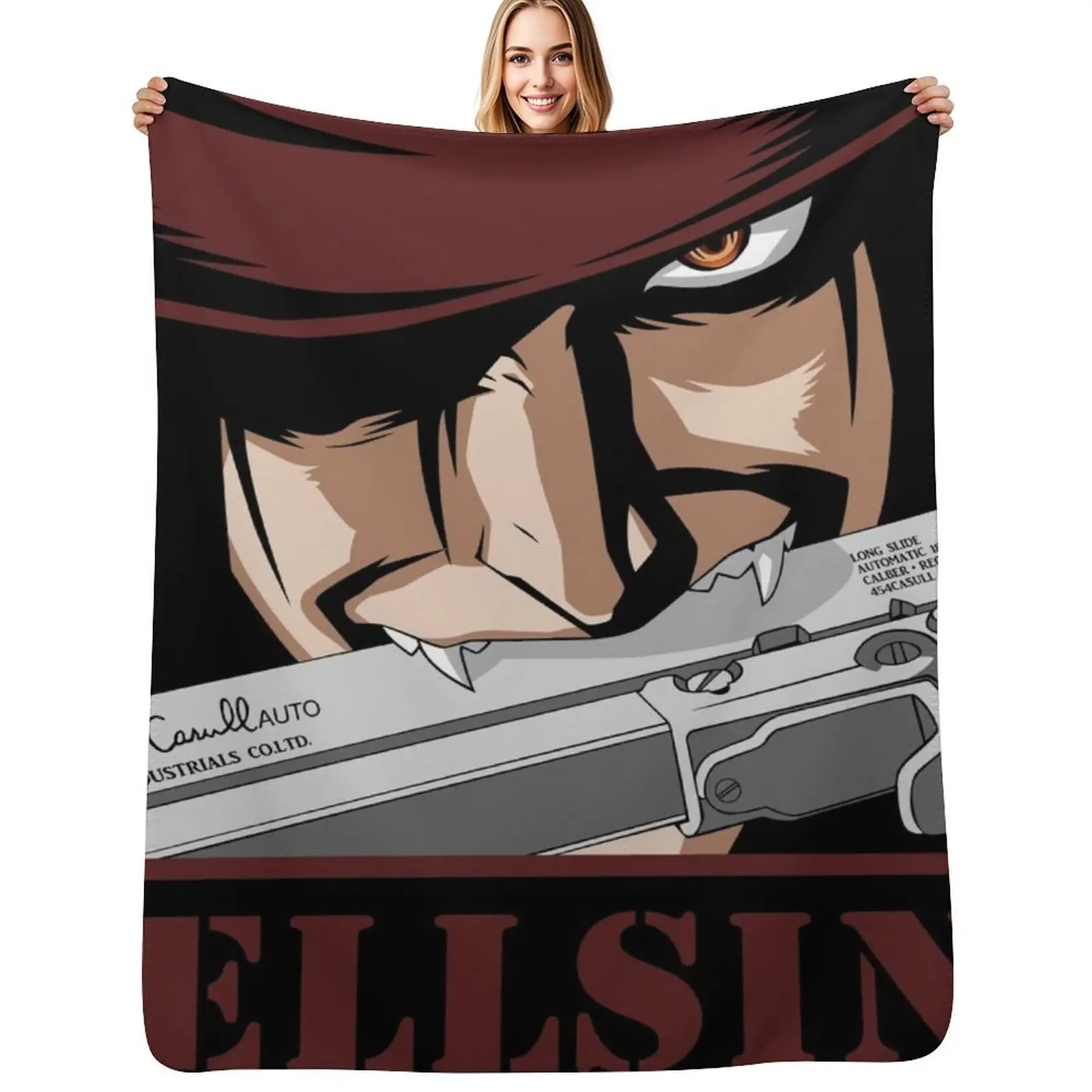 

Hellsing Throw Blanket Soft Warm Blanket Gift for Men Women Adults