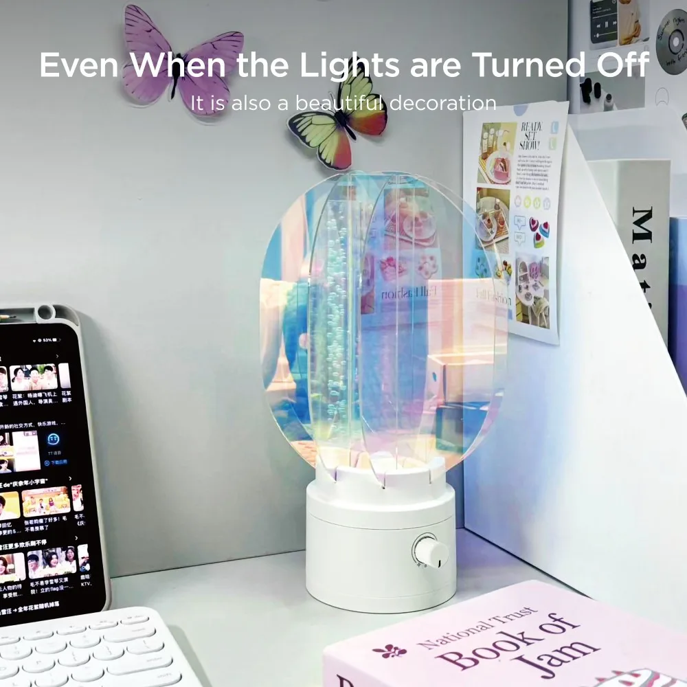 Luz Aurora de plástico: lámpara LED portátil que cambia de color de ensueño para una atmósfera romántica