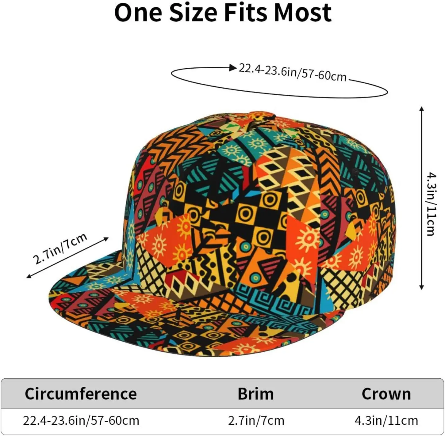 African Snapback Hat for Men Women,Hip Hop Style Adjustable African Baseball Cap Flat Bill Brim Hats Dad Hats