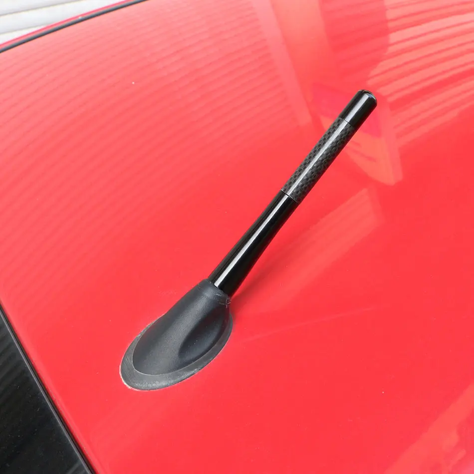 Carbon Fiber Radio Car Antenna Auto Accessories for Ford Fiesta Ford Focus 2 3 Peugeot Citroen Opel Skoda Toyota MAZDA 3 5 6 view 5