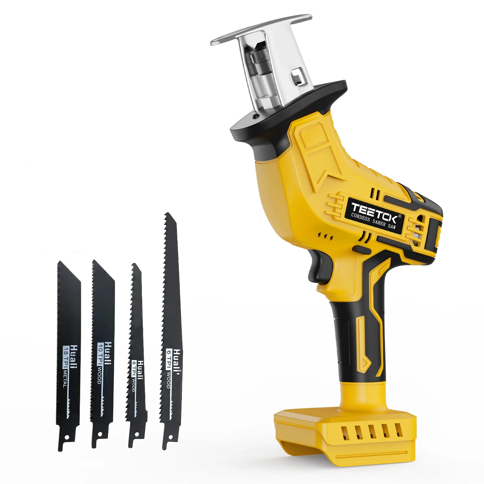 Cordless Reciprocating Saw Compatible with DeWalt 20V Battery,0-3500 SPM Variable Speed, LED Light,For Wood & Metal- Tools Only