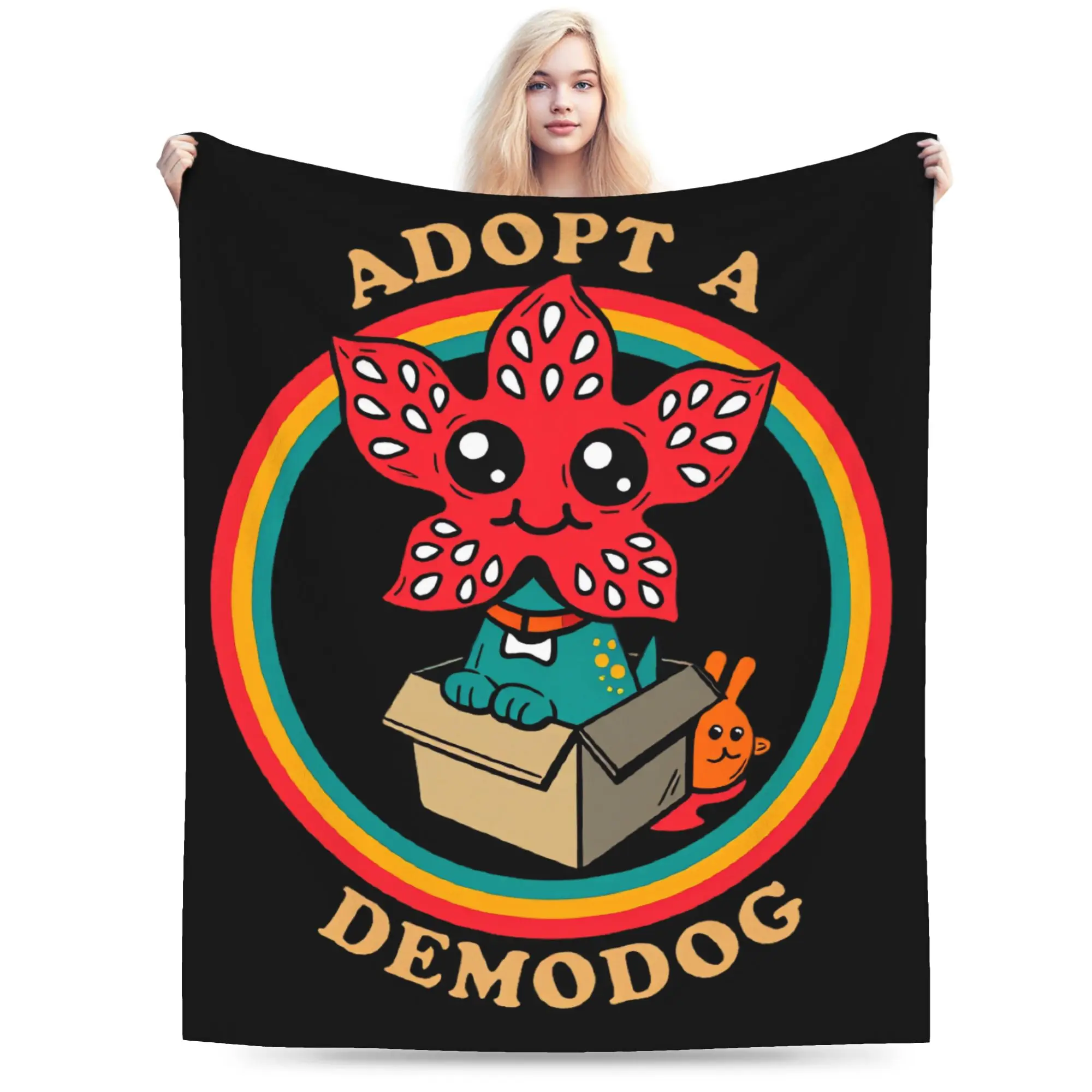 American TV Series Blanket Quality Super Warm Eddie Munson The Demogorgon Throw Blanket Winter Boy Girl Couch Funny Bedspread