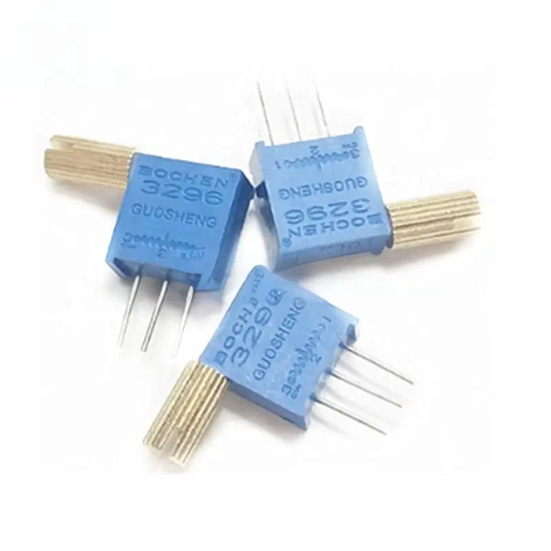 10 PZ 3296X potenziometro regolabile multigiro 1K/2K/5K/10K/100K Manico lungo con albero in metallo