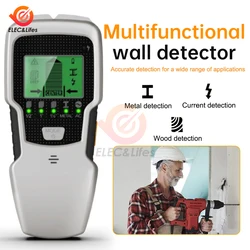 SH350 Wall Stud Finder Czujnik Skaner ścienny 5 w 1 LCD Elektroniczny detektor krawędzi Centrum drewna Prąd metalowy AC Wykrywanie przewodów na żywo