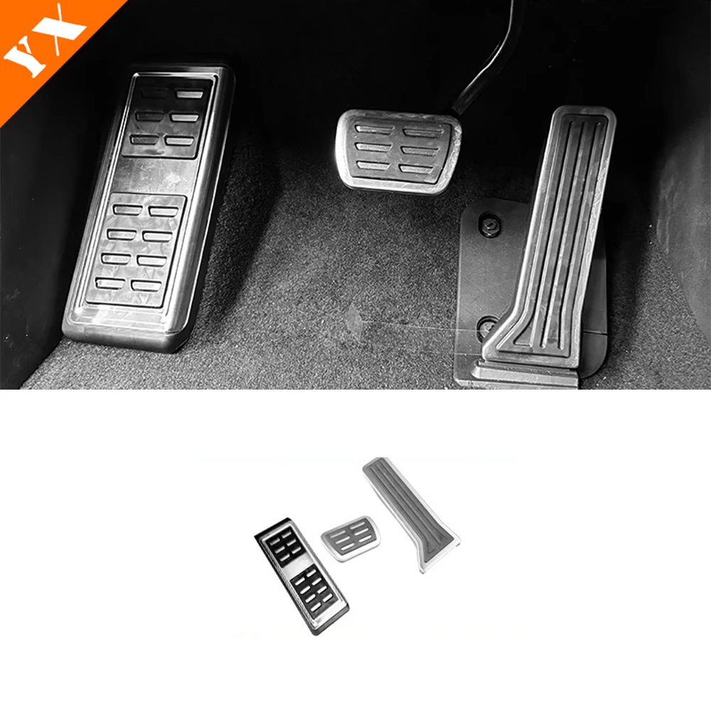 

For xpeng g6 xiaopeng g6 2024 2025 2026 accessories Silver Car Accelerator Pedal,Car Brake Pedal,Anti-Skid Pedal