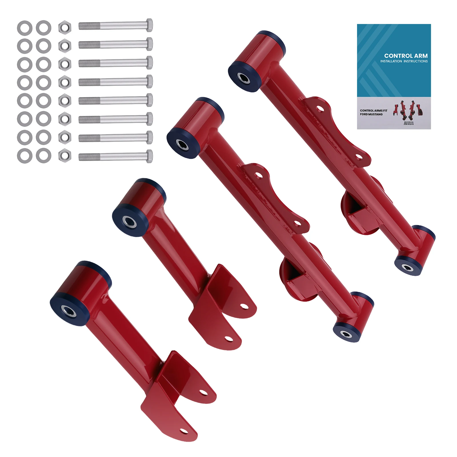 

Верхние и нижние задние трубчатые рычаги подвески с крепежом для Ford Mustang 1979-2004 годов