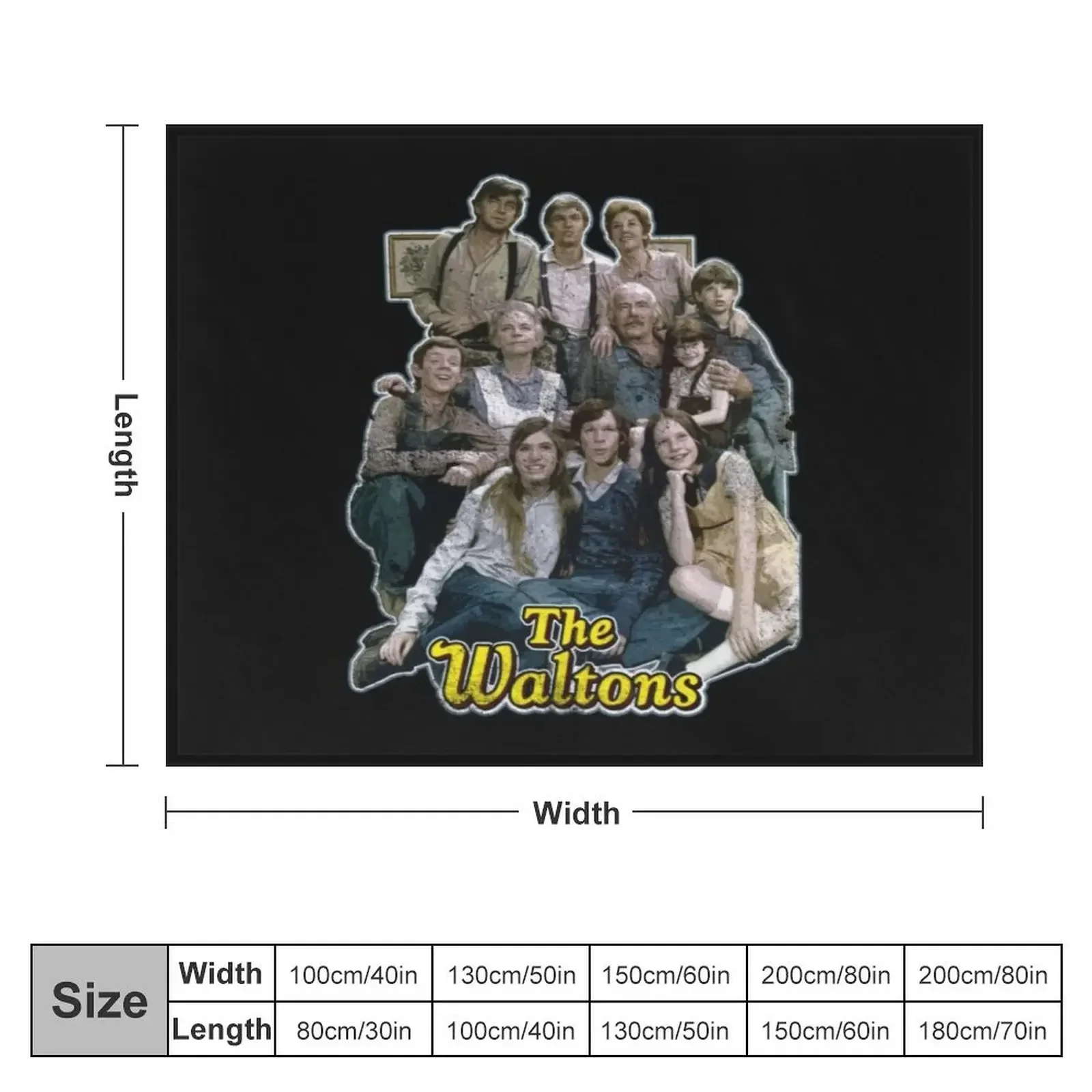 The Waltons T-ShirtThe Waltons, distressed Throw Blanket Blankets Sofas Of Decoration Decorative Sofas Blankets