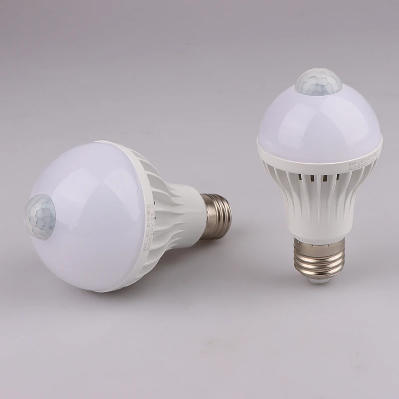 LED 220V E27 PIR Motion Sensor Lamp 5W 7W 9W 12W Bulb With Motion Sensor Infrared Radiation Motion Detector Night Light