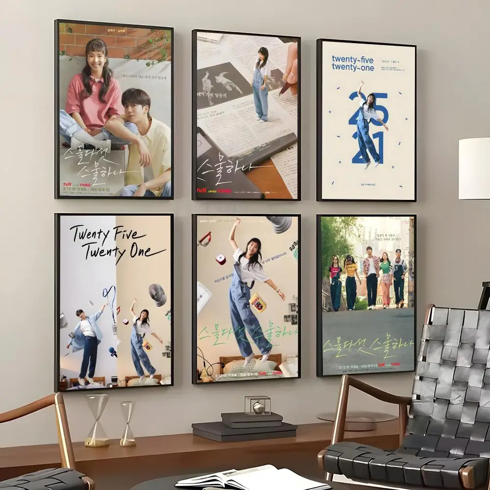 TV Series Twenty Five Twenty One Poster Self-Adhesive Waterproof Wall Stickers, Coffee Bar Home Wall Decor