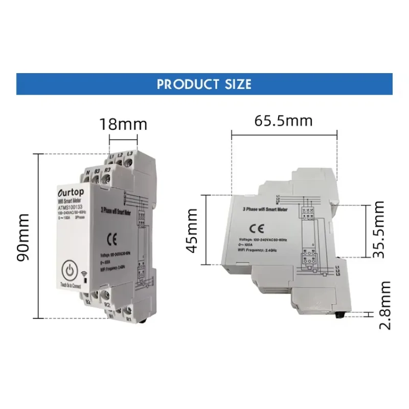 جديد Modwl الذكية 3 المرحلة عداد الطاقة 3 المرحلة الذكية متر للمنزل الذكي #6