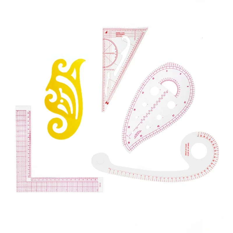 Multi-Functional Clothing Size Chart Set Sleeve Cuff Arc Curve Measurement Ruler Tailoring Drafting Tool Kit Button Gauge
