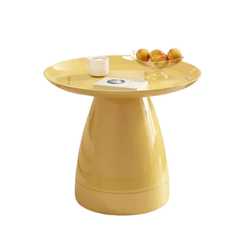 Petites Tables Basses Rondes et Colorées en Plastique, Mobilier de Maison, Style Nordique, Esthétique