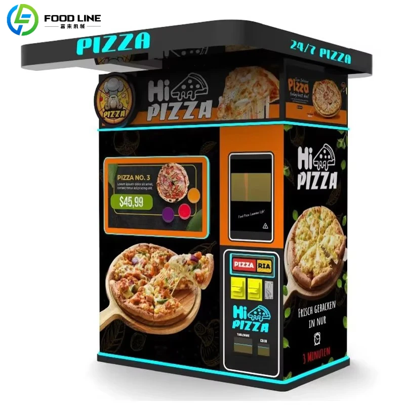 FL Hot Food Pizza Vending Machine Touch Screen Multi‑payment Automatic Pizza Vending Equipment For Hotel Lobby