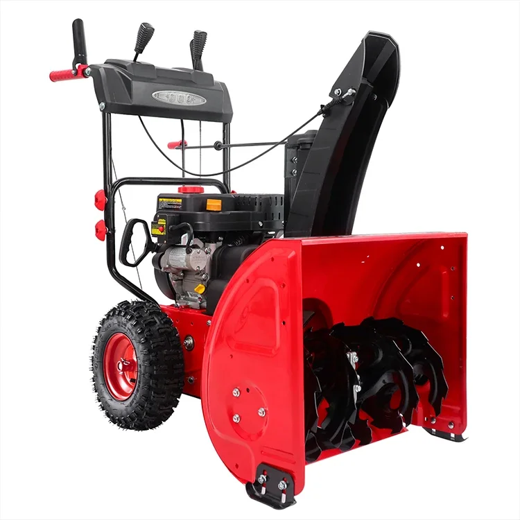 loncin engine 252CC 28 inch 710mm two stage snow blower hot heated handle europe model snow thrower