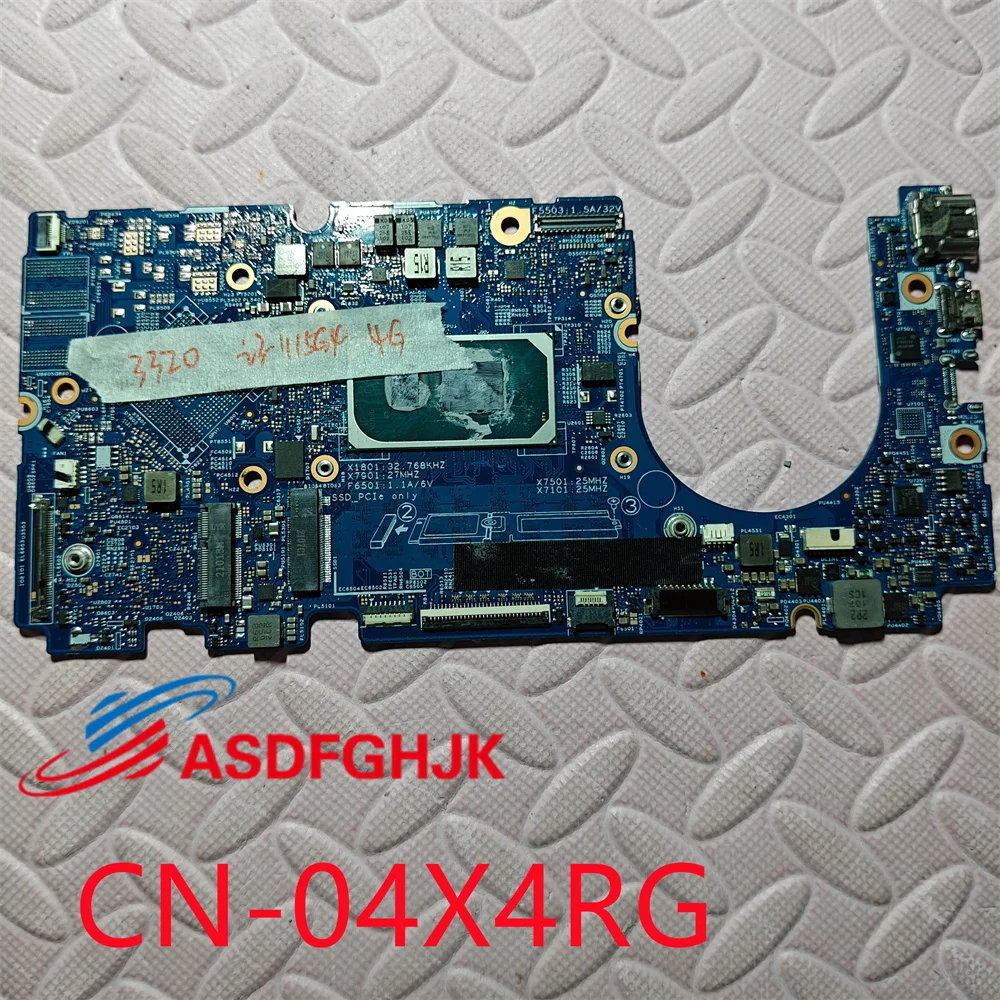 NOKOTION CN-04X4RG 05R2W2 0JDFCT 19880-1 For Latitude 13 3320 Laptop Motherboard I3-1115G4 i7-1165G7 i5-1145G7 8G RAM