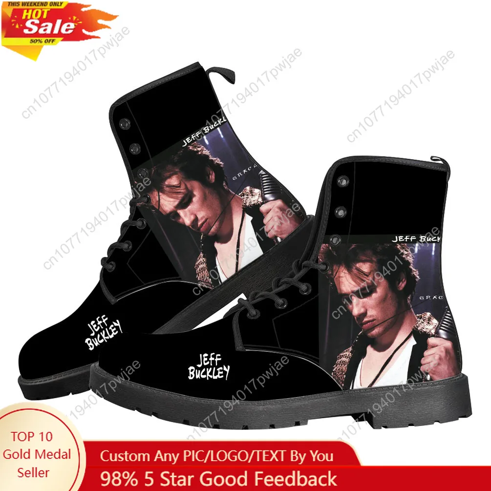 Повседневные ботинки Jeff Buckley Singer, мужская и женская подростковая обувь, модные ботинки с 3D рисунком, уличная обувь высокого качества на заказ