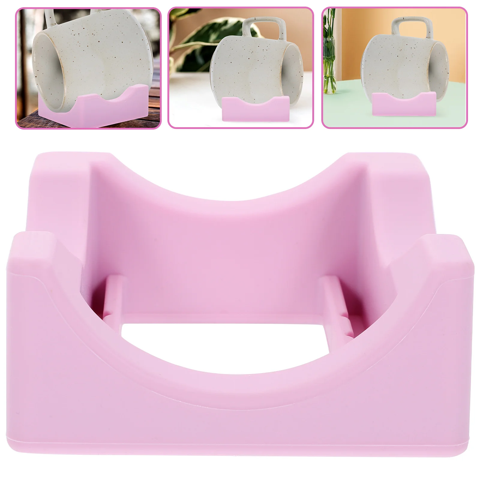 

Silicone Cup Holder Tumbler Anti-squeeze Cradle Slot Major Silica Gel Desktop Small Reusable
