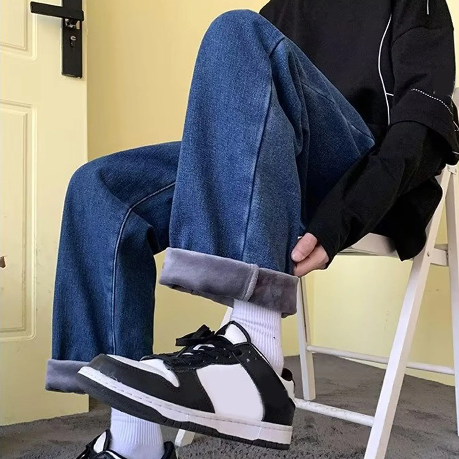 2023 봄 여름 코튼 조깅 바지 남성 바지 하라주쿠 카고 청바지 캐주얼 하렘 데님 한국 힙합 트레이닝 복 남성 바지