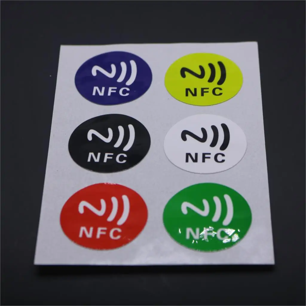 6 قطعة 213 رقاقة ملصق NFC عالمي 13.56 ميجا هرتز ISO1443A