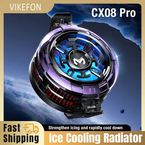Magnetic Back Clip Universal 2 IN 1 MEMO CX08 CX07 Phone Cooler Semiconductor Cooling Fan Freeze Radiator for iOS Android PUBG