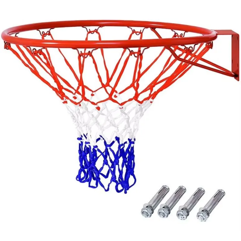 Black Mini Spring Basketball Rim for Sports Training and Recreational Play