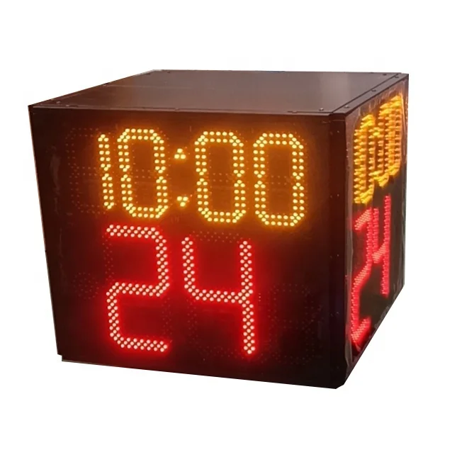 Additional Timer Highlight Display Insert 24 Seconds Basketball Court Shooting Clock