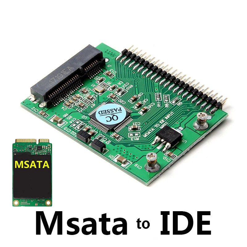 

Msata Mini PCI-E SATA to 2.5inch 1.8inch 44PIN SSD Converter Card Portable Hard Disk Msata to IDE Extend Adapter for Computer