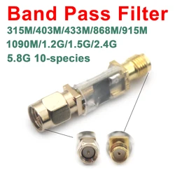 10types Band Pass Filter 315M 403M 433M 868M 915M 1090m 1.2G 1.5G 2.4G 5.8G RF BPF Signal Passive LC Filter Ham Radio Amplifier