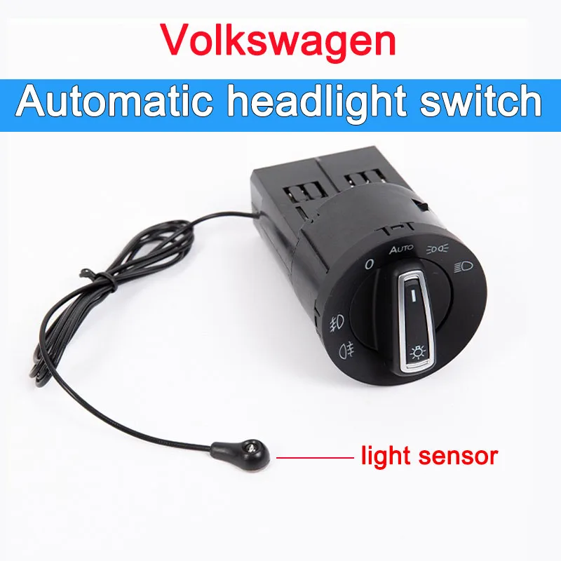 fit For Vw Car Headlight Switch Light Control Button Jetta Bora Golf MK4 Passat B5 Beetle T5 Polo 9N Sharan Lupo 95-05 3BD941531