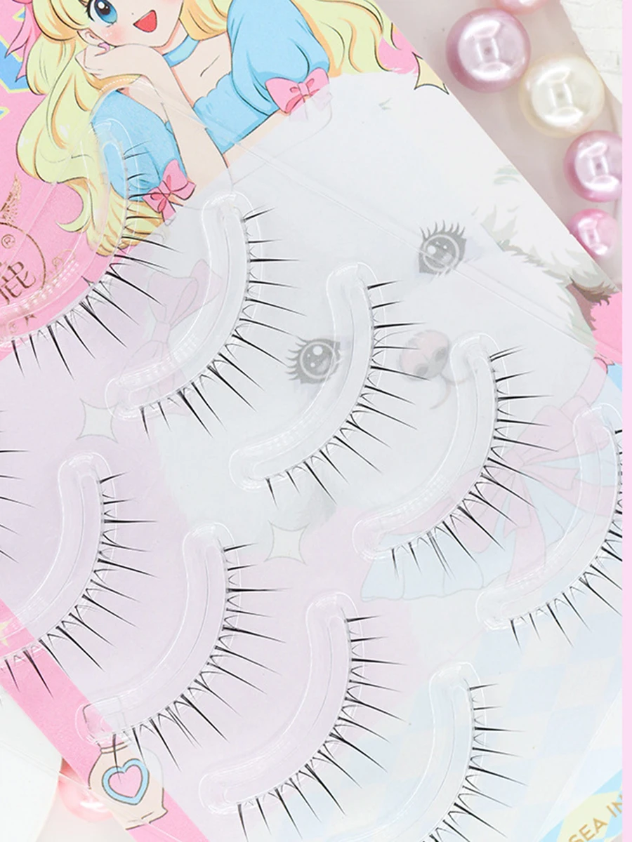 5Pairs Little Devil Eyelash Cosplay Lash Lolita Extension False Eyelashes Japanese Fairy Lolita Sweet Eyelashes Eye Makeup Tools