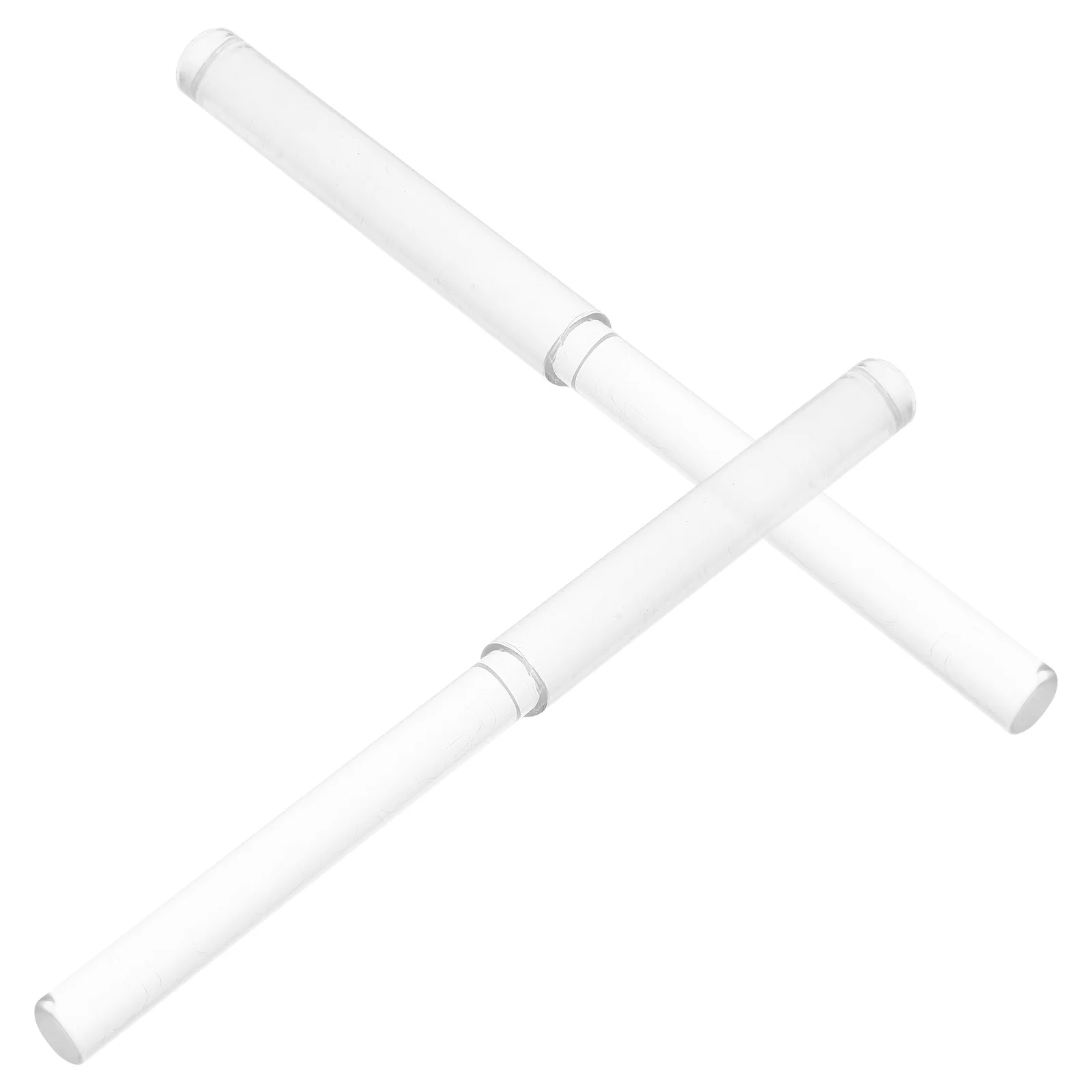 

2Pcs Singing Pyramid Stick Creative Meditation Instrument Mallet Yoga Room Performance Quartz Stick for Calming Atmosphere