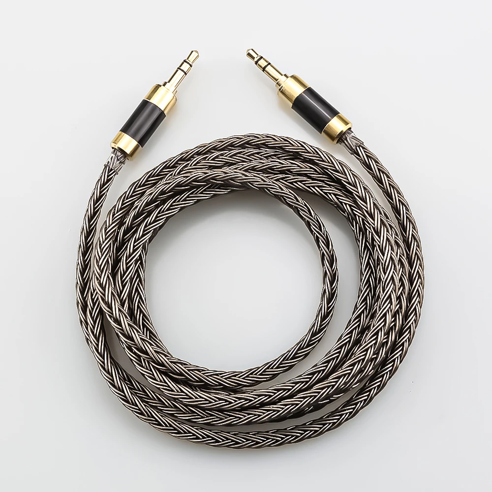 16 Core 7N OCC Mini trs jack 3.5 male to 3.5 mm stereo aux male audio input cable speaker line for Headphone sound pc earpiece