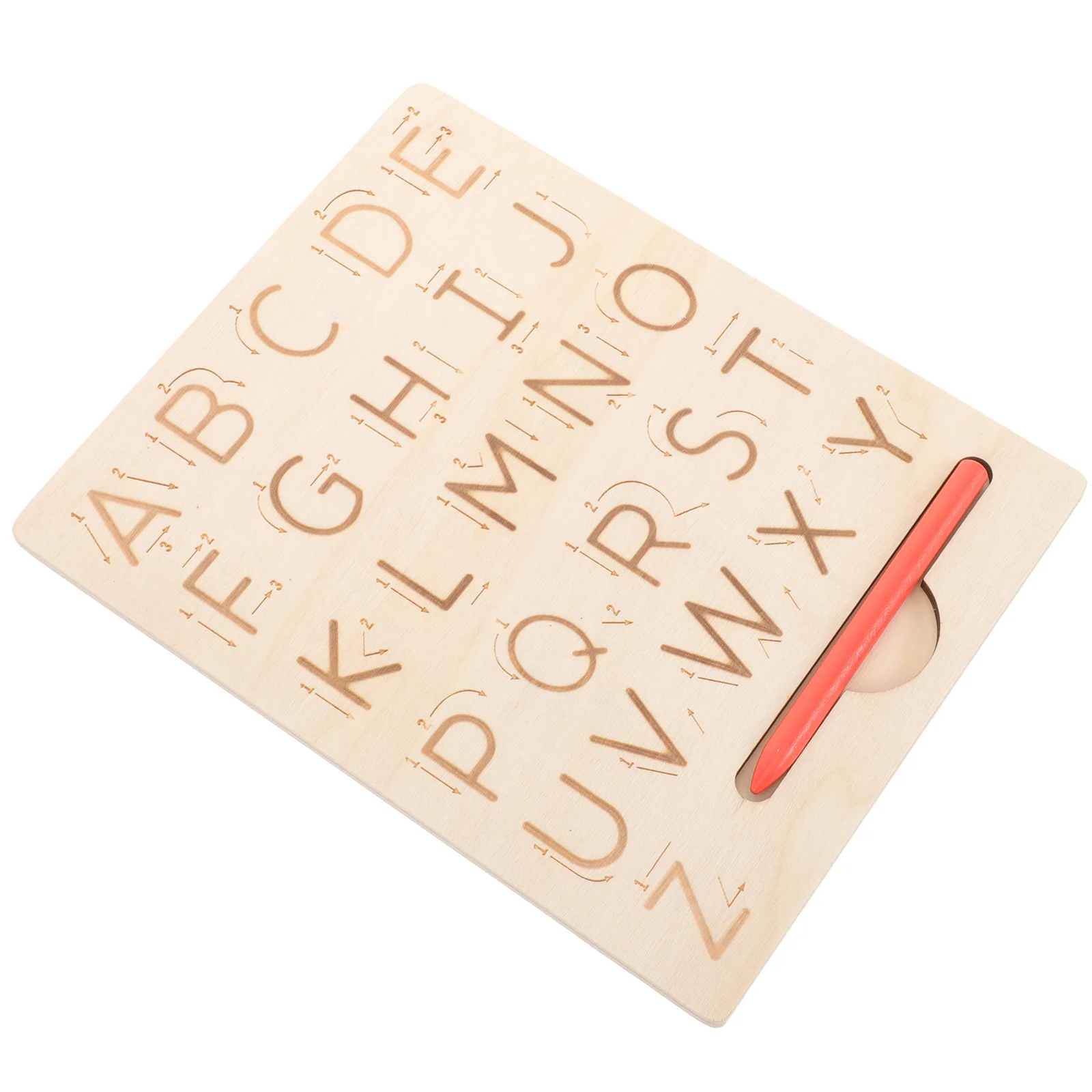 1 Set Creative Tracing Board Wooden Practicing Board Children Kids Tracing Tool wood alphabet tracing board