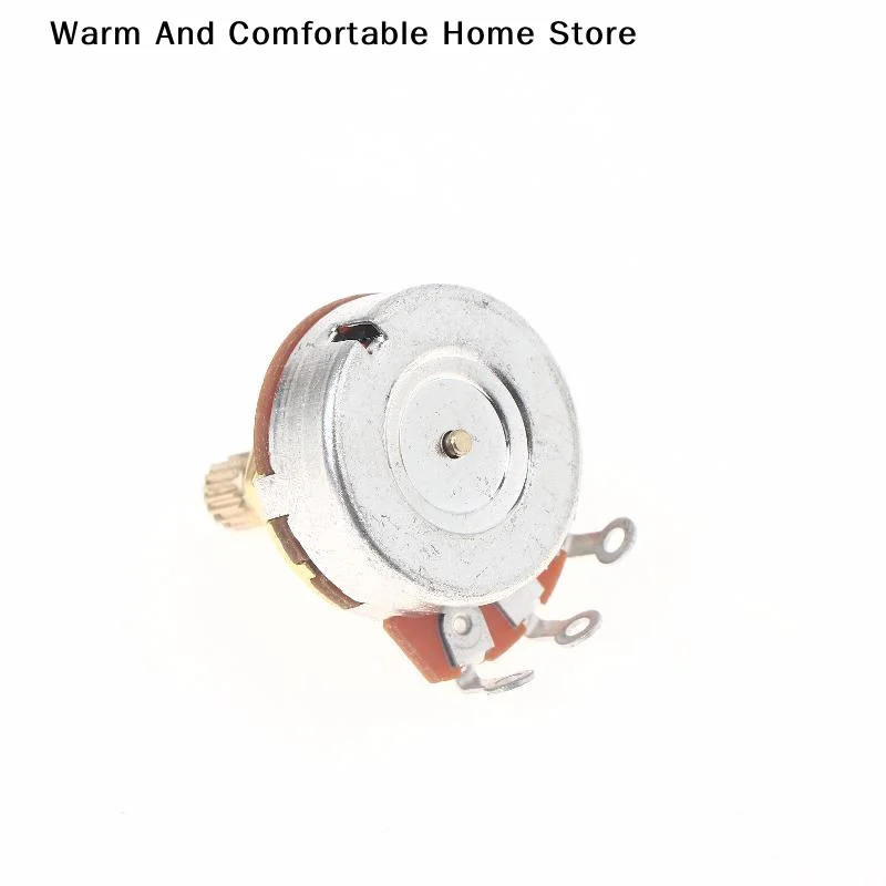 【SE】1Pcs A500K A250K B250K B500K Guitar Potentiometer Pot Low Torque And Low Noise Smooth Feel Brass Shaft