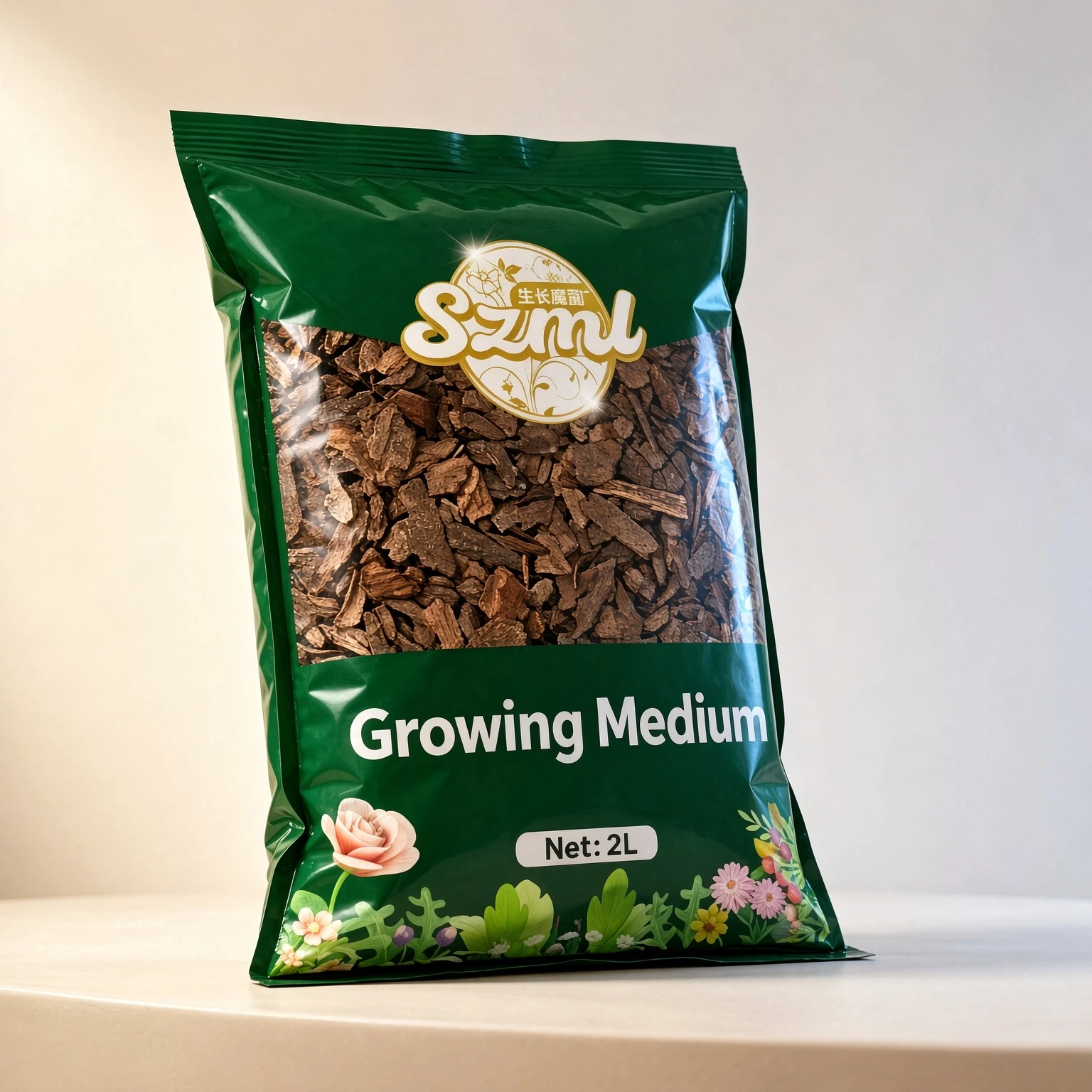 Pine Bark Nuggets for Plants 350g Soil Amendment for Orchids Succulents Bonsai Blueberry Garden
