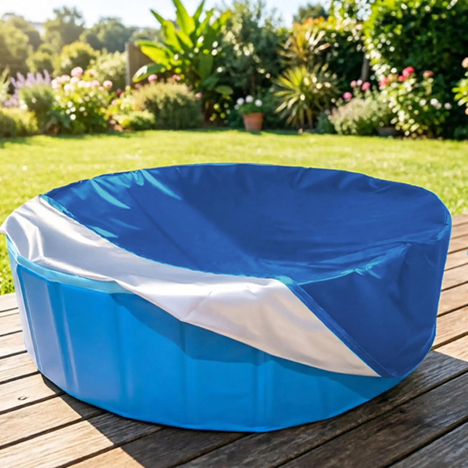 

Round Pool Cover Waterproof Oxford Cloth Round Inflatable Pool Cover For Yard Patio Lawn Grassland Porch Courtyard