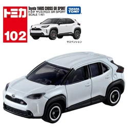 Takara Tomy Tomica No.102 Toyota Yaris Cross GR Sport Car Alloy Motor Vehicle Diecast Metal Model Kids Xmas Gift Toys for Boys