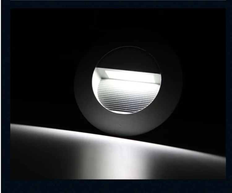 Outdoor Led Stair Light Round Wall Lamp Waterproof IP65 Nightlights Exterior Yard Landscape for Steps Ladder Balcony 3W