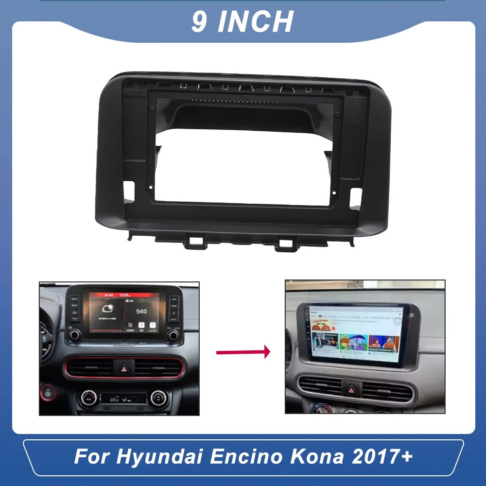 10 Inch Car Android Radio Adapter Canbus Box Decoder Dash Fitting Panel Fascias Frame Kit for Hyundai Encino Kona 2017+