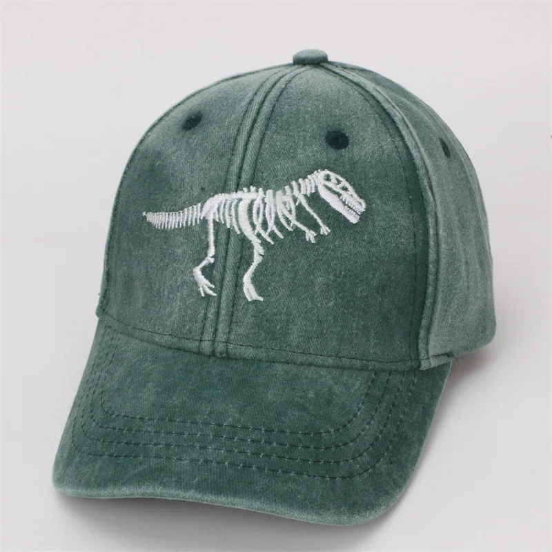 

2024 Boy Girls Baseball Sports Hats School Summer Embroidered Dinosaur Children Outdoor Kids Caps for 2-8 Years Adjustable