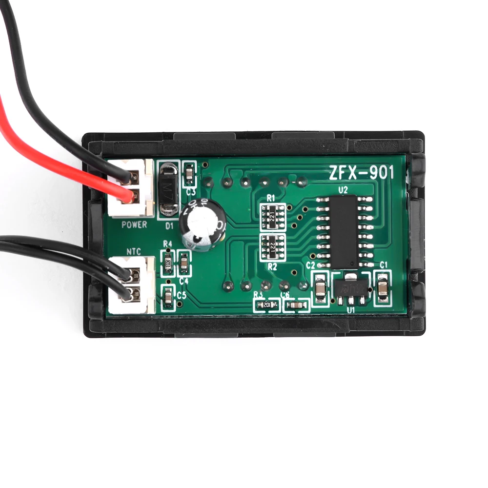 DC 12V 0,56 "Mini LED Digital Detector Del Sensor de Temperatura Con Sonda de Metal NTC Impermeable Termómetro Rango de Medida-50 ~ 300 ℃