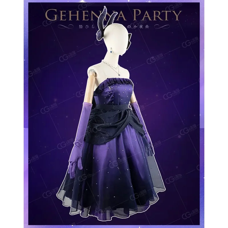 FC6เกมสีฟ้าArchive Sorasaki Hinaคอสเพลย์เครื่องแต่งกายชุดVarianรองเท้าบทบาทเล่นชุดฮาโลวีนCarnival Party Christmas @ FC8!