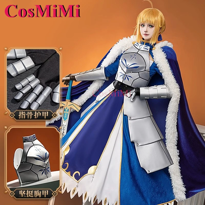 

CosMiMi Game Fate/Grand Order Altria Pendragon Cosplay Costume Saber Fashion Uniforms Dress Carnival Party Role Play Clothing