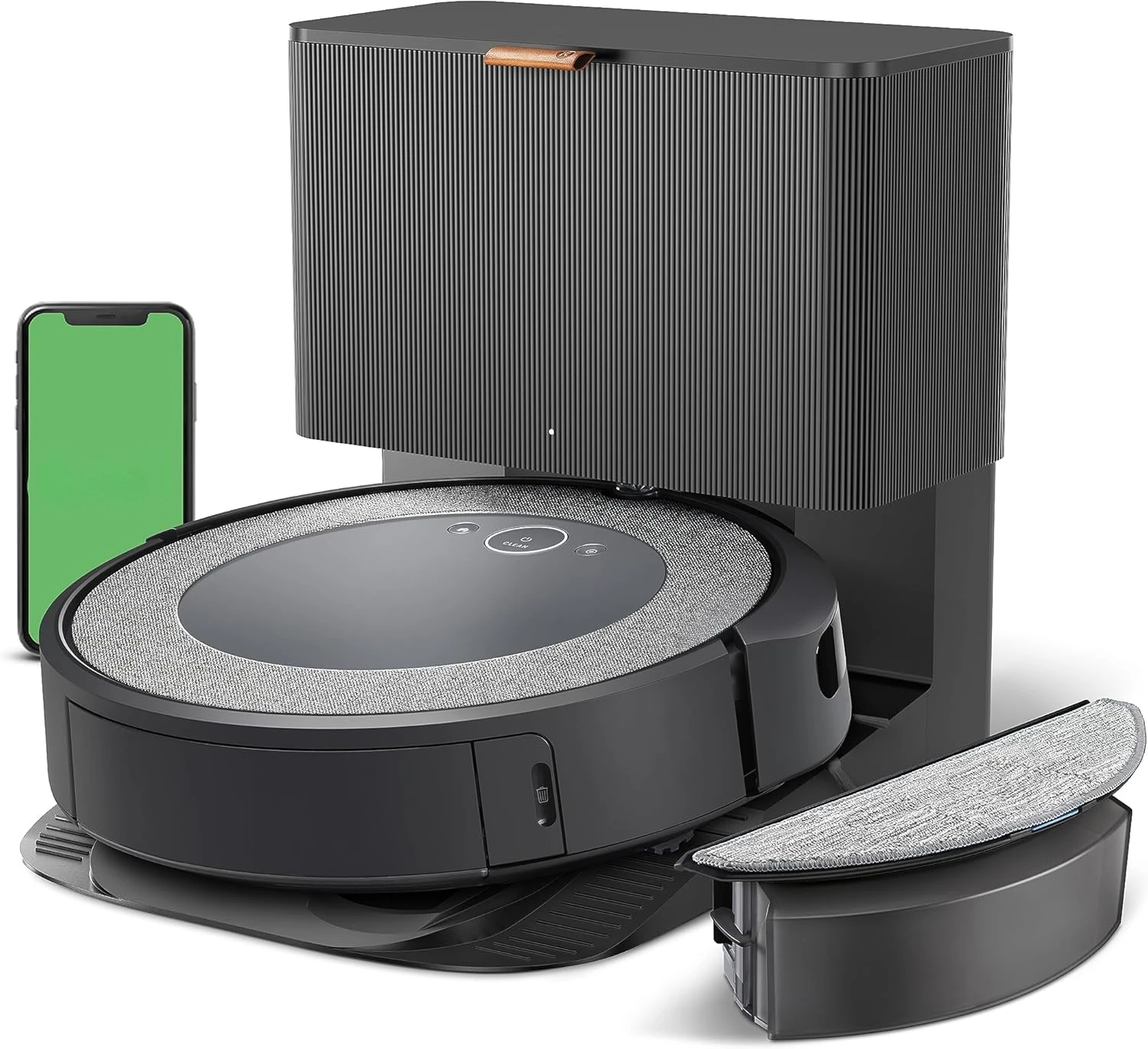 Roomba Combo i5+ Kendiliğinden Boşalan Robot Süpürge ve Paspas, Akıllı Haritalama ile Oda Temizleme, 60'a Kadar Kendiliğinden Götürür,