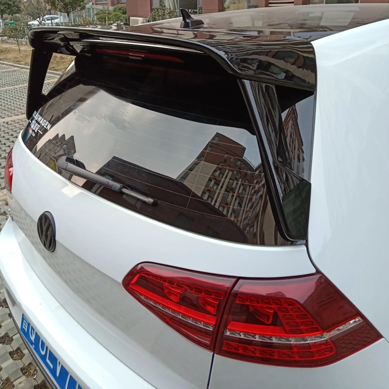 

For Volkswagen GOLF MK7 MK7.5 2014-2018 R-LINE spoiler High Quality ABS Material Car Rear Wing Primer Color Rear Spoiler